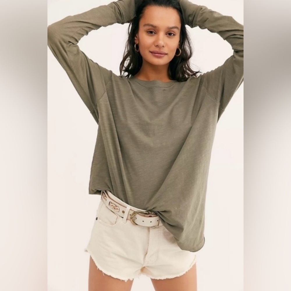 NWOT Free People Arden Long Sleeve Tee*